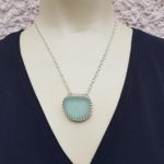 Seafoam Sea Glass Necklace