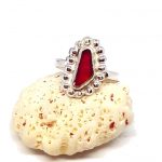 Red Sea Glass Ring - Caviar Collection