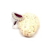 Red Sea Glass Ring - Caviar Collection
