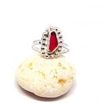 Red Sea Glass Ring - Caviar Collection