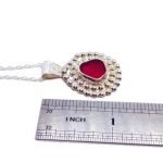 Red Sea Glass Necklace - Caviar Collection