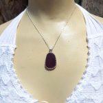 Ruby Red Sea Glass Necklace - Queen Collection