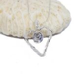 Cornflower Blue Sea Glass - Love Necklace