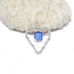 Cornflower Blue Sea Glass - Love Necklace