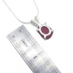 Red Sea Glass - Prong Setting Necklace