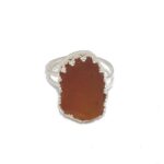 Amber Sea Glass Ring - Queen Collection