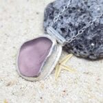 Lavender Sea Glass Necklace