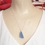 Cornflower Blue Sea Glass Necklace - Queen Collection