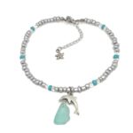 Sea Glass Anklet Bracelet