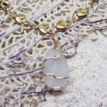 Sea Glass Anklet Bracelet Gold Chain