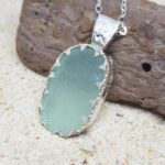 Sea Foam Sea Glass Necklace Special Setting - Queen Collection