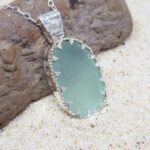 Sea Foam Sea Glass Necklace Special Setting - Queen Collection
