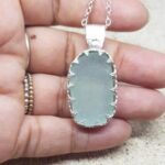 Sea Foam Sea Glass Necklace Special Setting - Queen Collection