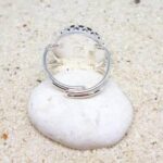 Black Sea Glass Ring - Adjustable - Queen Collection