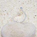 Double Aruba Sea Glass Ring - Red and Pink