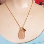 Peach Nugget Sea Glass Pendant