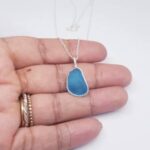 Turquoise Nugget Sea Glass Pendant