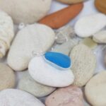 Turquoise Nugget Sea Glass Pendant