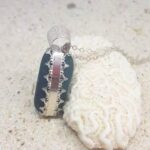 Teal Sea Glass Necklace Special Setting - Queen Collection