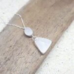 Cobalt blue Sea Glass and Sterling Silver Necklace