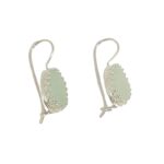 Seafoam Sea Glass and Sterling Silver Earrings