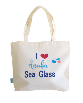 I love Aruba Sea Glass Tote Bag
