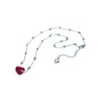 Single Red Sea Glass Necklace