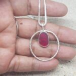 Red Sea Glass - Ring Necklace