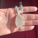White Sea Glass Necklace Special Setting - Queen Collection