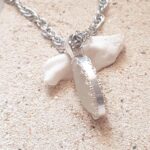 White Sea Glass Necklace Special Setting - Queen Collection