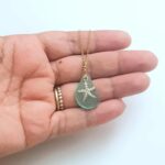 Aqua Sea Glass with Starfish Necklace