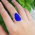 Cobalt Blue Sea Glass Ring - Size 9 - Queen Collection