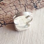 Black Sea Glass Ring - Size 7 - Queen Collection