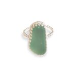 Seafoam Sea Glass Ring - Size 7 - Queen Collection