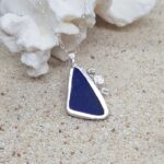 Blue Sea Glass Necklace - Caviar Collection