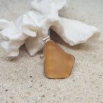 Peach Sea Glass Necklace - Caviar Collection