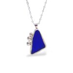 Blue Sea Glass Necklace - Caviar Collection
