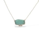 Aqua sea glass necklace Aruba