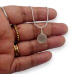 White Sea Glass Marble Necklace - Kiniki Collection