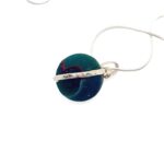 Blue Sea Glass Marble Necklace - Kiniki Collection