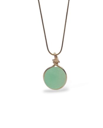 Seafoam Sea Glass Marble Necklace - Kiniki Collection