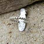 Aqua Sea Glass Ring - Caviar Collection
