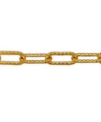 Gold Filled - Patterned Paperclip 2.6mm -From
