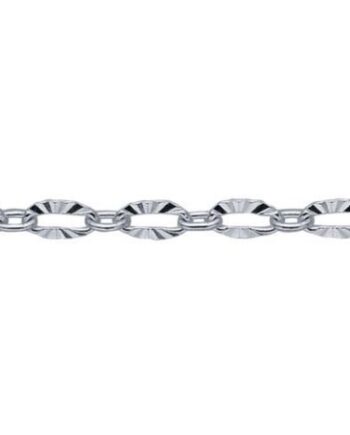 Sterling Silver - Patterned Oval 1.9mm -From