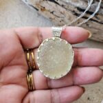 Yellow Sea Glass Necklace Special Setting - Queen Collection