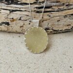 Yellow Sea Glass Necklace Special Setting - Queen Collection