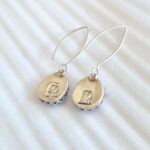 Cobalt Blue Sea Glass and Sterling Silver Earrings